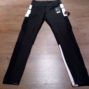 BSP woman's black and white leggings size Small